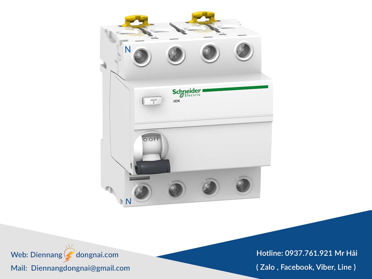 Aptomat Chống Giật, RCCB 4P 63A Acti9 iID K 300mA Schneider - A9R75463